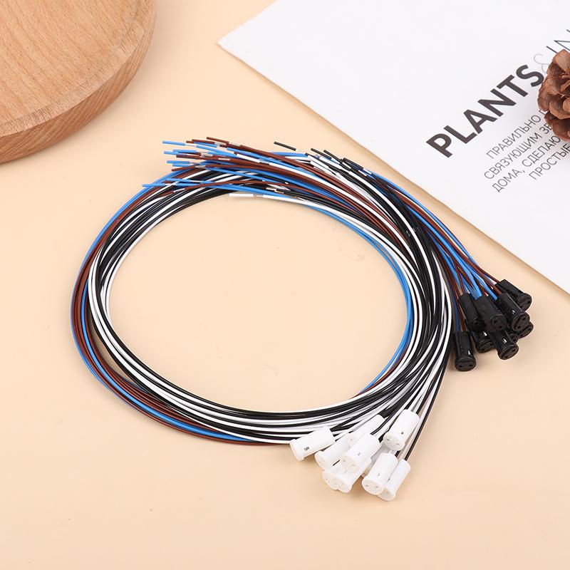 10Pcs/Lot 60Cm Length G4 Lamp Socket Stable Inner Wire Miniature Led  Lamp Holder Light Bulb Halogen Light Bulb Base
