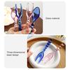 Handmade Vintage Glass Spoon Fork for Coffee Milk Long Handle Stirring Utensil Heat-Resistant Dishwasher Safe Colorful Artistic Tableware Unique