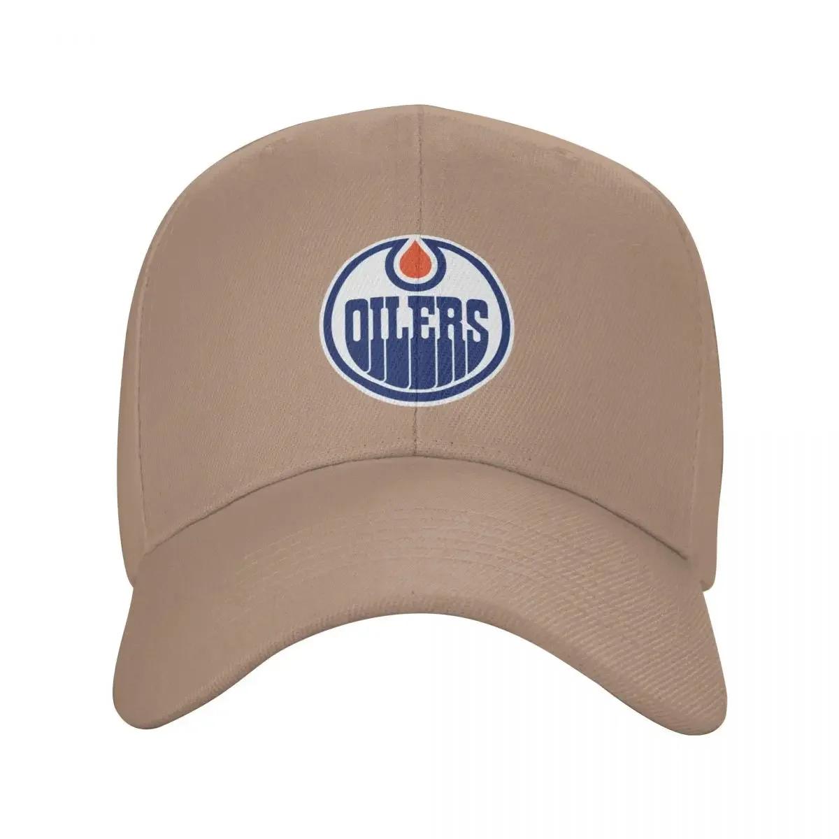 

Edmontonlogo Baseball Cap Luxury Unisex Hat Sunscreen Kids Hat Unisexs Caps Womens
