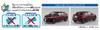 AOSHIMA The Snap Kit Series Toyota Sensual Red Mica Plastic Model 1/32 C-HR Pre-Colored 06-D
