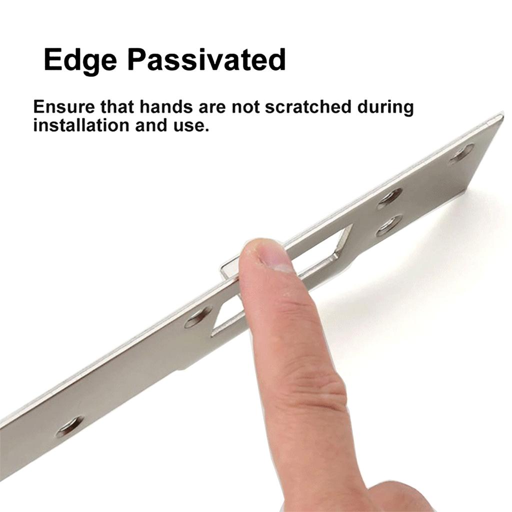 Front Door Security Devices Metal Striker Plates Door Latch Plate with 5-1/2 Inch To 6 Inch Hole for Exterior Interior