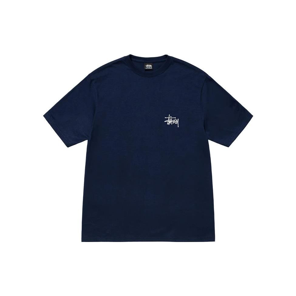Stussy Classic Basic Printed Short Sleeve T-Shirt Unisex Tops Black 1904257-1