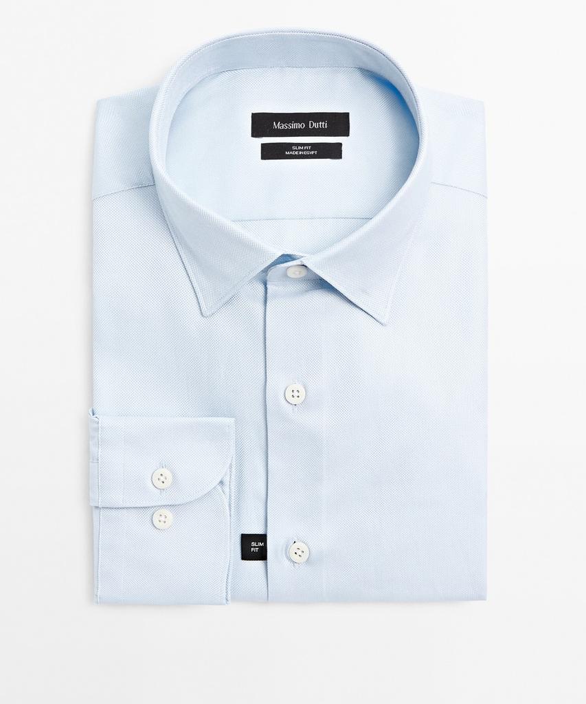 Masimodutti 100% Cotton Slim Fit Oxford Shirt