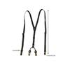 Old Fashion PU Suspenders Belt With 4 Strong Metal Clasp and Y Shape Design For Men Women And Teens Formal Occasion