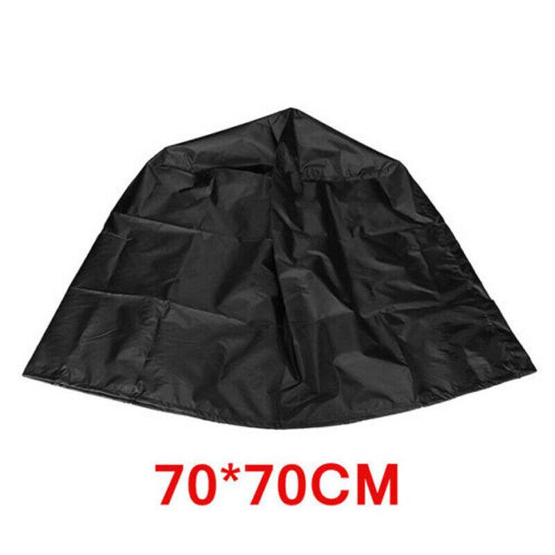 70x70CM Outdoor Wild Blow Barbecue Cover Circular Waterproof Barbecue Cover Outdoor Dust Prevention Barbecue Protection