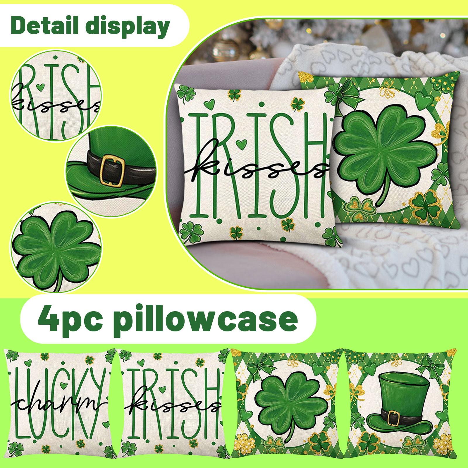 

4Pcs Green Grass Throw Pillowcase, 18 X 18 Inches, Decorative Throw Pillowcase, Soft Throw Pillowcase, Suitable For Sofas, Beds, Living Rooms One Size