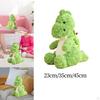 Stuffed Animal Plush Toy Green Bedtime Companions Soft Figurine Dinosaur Throw Pillow for