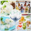 Silicone Ice Cube Mold Tray with Lid - Prism Ball Ice Cube Mold Suitable for Whisky Cocktails, Juice, Etc. Ice Cube Mold Cocktai