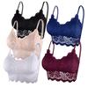 Reggiseno sexy da donna Top Solid Vest Lace Intimo push up traspirante senza cuciture