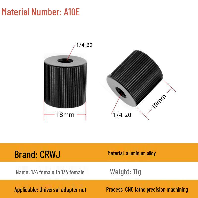 1/4 to 3/8 M4 M5 M6 M8 Screw Adapter for Tripod, Pan/Tilt Camera, Hot Shoe Mount & Light Stand