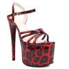 Platform Sandals Women 2024 Summer Shoes Sexy Leopard High Heels Flip Flops Ladies Stripper Dance Party Shoes Large Size