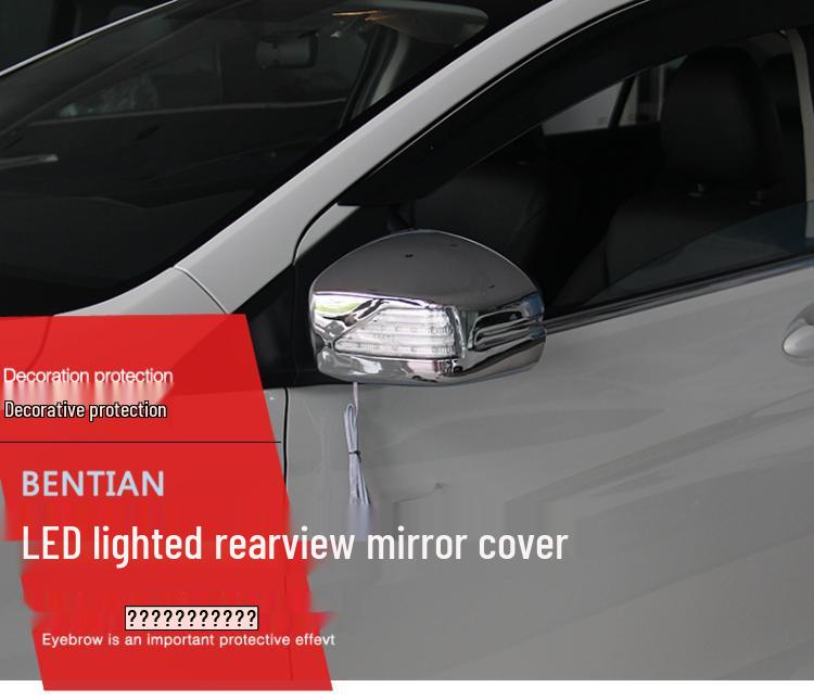 Honda City 2015-2020 Electroplated Rearview Mirror Lens & Cover Sticker Set