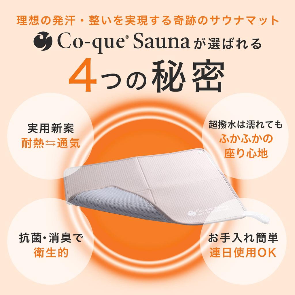 Mat X Foldable 4mm Thick Cushion Large Ventilation Holes No Stuffiness Machine Washable Quick Drying Unisex Dark Gray [co-que]Sauna 39.2cm 29.7cm