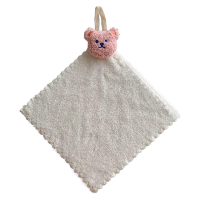 

Cute Bear Kitchen Wiping Towel Soft Face Cloths for Adult Kid Handkerchief Washcloths Bathroom Face Towel Quick Drying