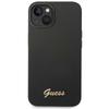 Guess Guhcp14Mslsmk Iphone 14 Plus / 15 Plus 6.7 Czarny/Black Hard Case Silicone Vintage Gold Logo