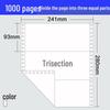 241-Pin Four-Part Computer Printing Invoice Paper - 1000 Sheets, Two-Fold & Three-Fold
