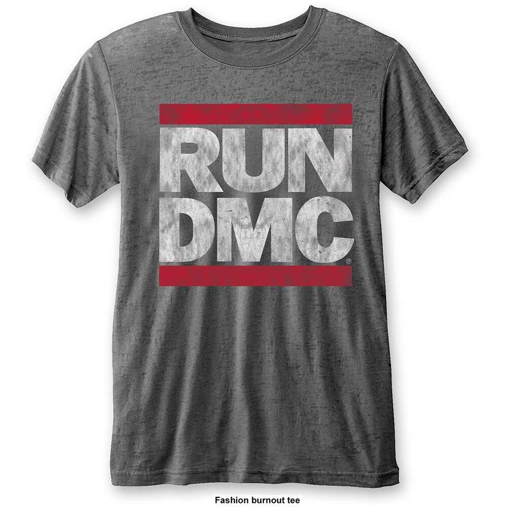 RUN DMC Unisex T-Shirt: DMC Logo (Burnout)