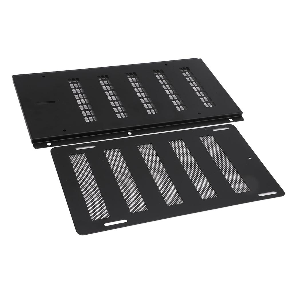 16x9in Crawl Space Vent Cover   With Damper Screen Heavy Duty Metal   Vent Grille Cover For RV Trailer Yacht Garage