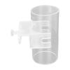 Aquarium Fish Food Feeder Tube Transparent Acrylic Adjustable Fish Feeding Floating Food Dish