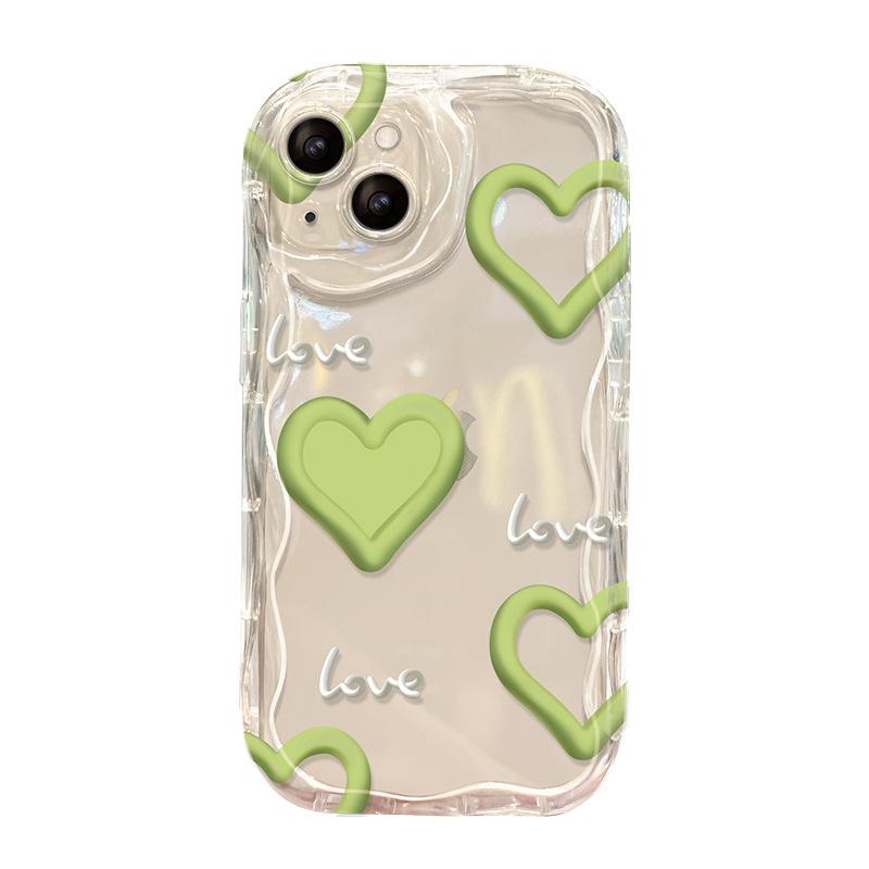 Lanț Verde Love Potrivit pentru Husă Telefon Mobil Huawei Mate30 Transparent Nova10/9 Honor 80/70pro Anti-cădere