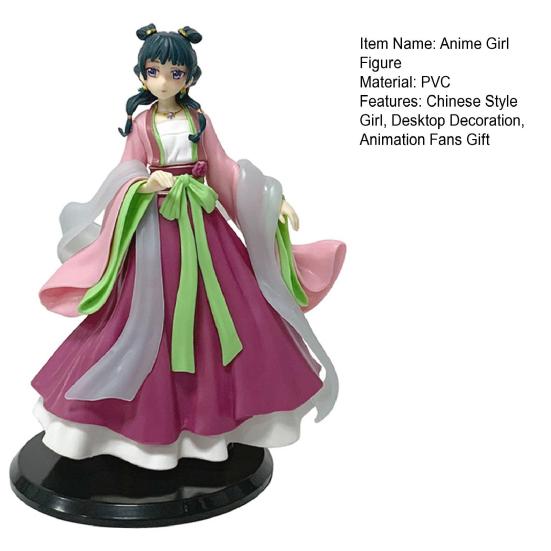 PVC Chinese Style Girl Figure Anime Character Figurine Statue Cartoon Girls Collectible Model Desktop Decoration Ornament Animation Fans Gift