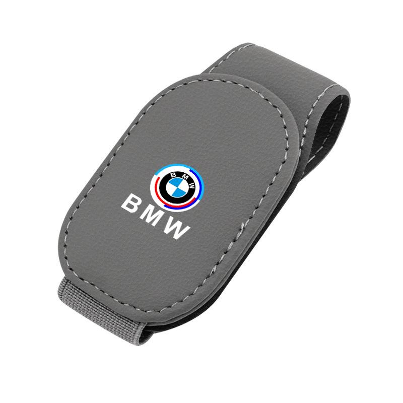 Carbon Fibre/Leather Car Glasses Clip Cards Case Sunglasses Bracket For BMW 50th Anniversary 1 3 5 7 series E83 F16 E70 X1 X2 X3