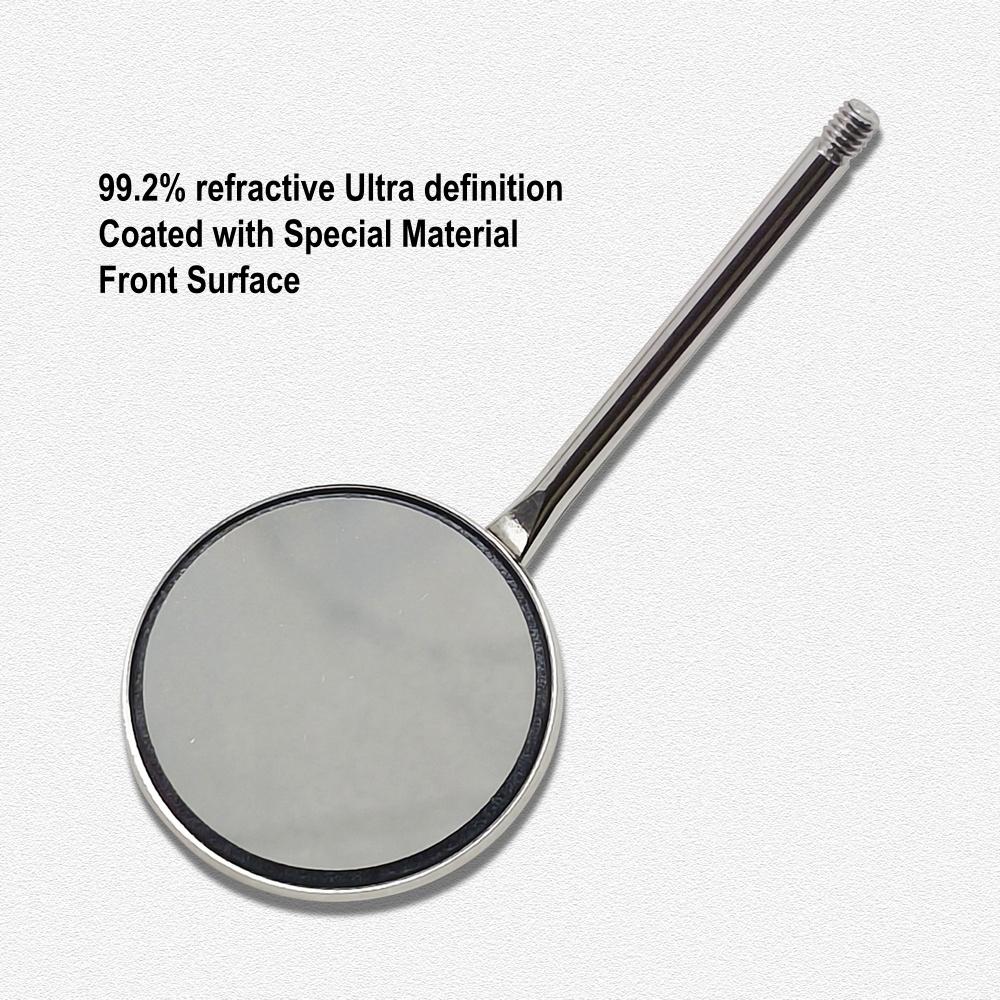 Reflector de oglindă pentru suprafața frontală dentară pentru gură 85% sau 99,2% ultra definiție cu Rohdium sau material special acoperit autoclavabil