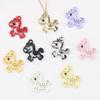 5 Pièces Pendentif Cheval Coloré Creux Charms Minimalistes Alliage Poney Fabrication de Bijoux Boucles d'Oreilles Bracelet Collier Accessoires DIY