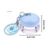 1Pc 5g Mini Empty Plastic Lip Mask Jar with Keychain Pendant Lip Balm Canister Cream Lip Balm Container Lipstick Makeup Holder