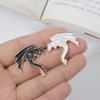How To Train Your Dragon Black and White Dragon Brooch Cartoon Cute Alloy Metal Badge Versatile Premium Accessories