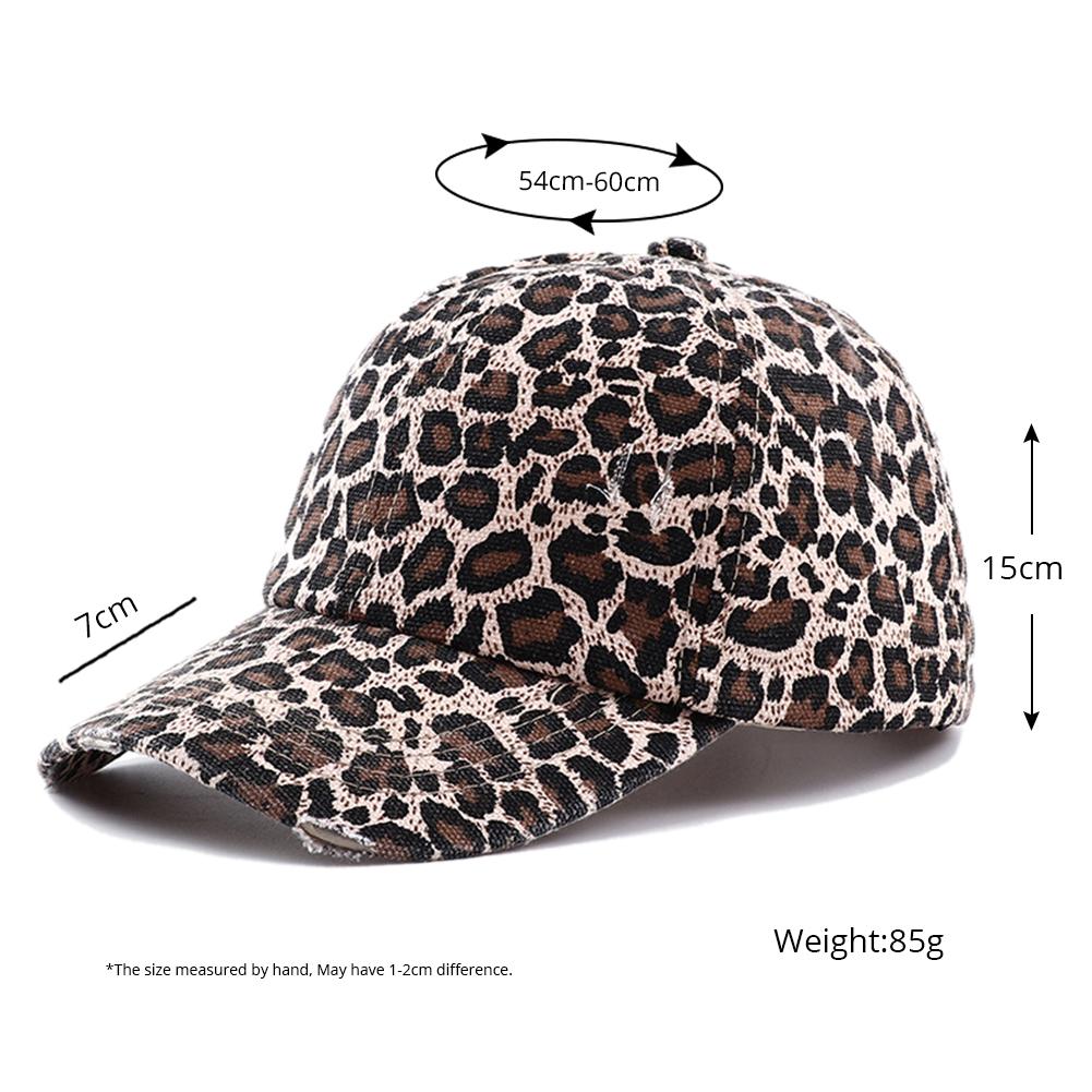 Dad Ripped Casual Adjustable Outdoor Cap Baseball Ponytail Print Leopard Style Street Urban Hop Hip Summer Spring New Brand Latest Fresh Hats For