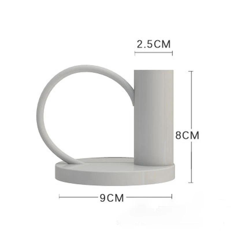 

Подсвечник в скандинавском стиле, геометрический подсвечник, свадебный праздничный декор, украшение домашнего обеденного стола, подставка для свечей белый