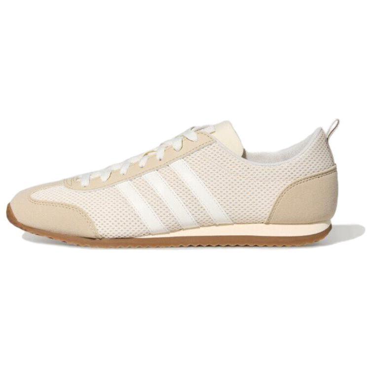 Adidas Vs Jog 2.0 Comfortable Versatile Lifestyle Casual Shoes Unisex Casual Shoes White Brown KH7654 35⅔
