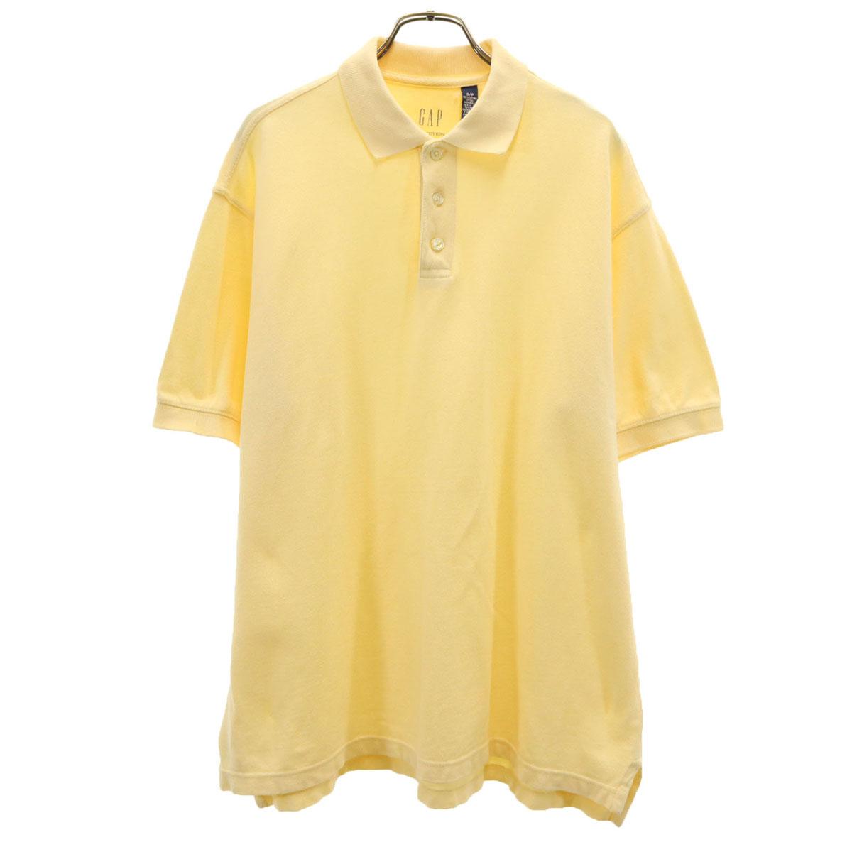

GAP Short sleeve Polo shirt S Pale yellow Fawn Men s Used