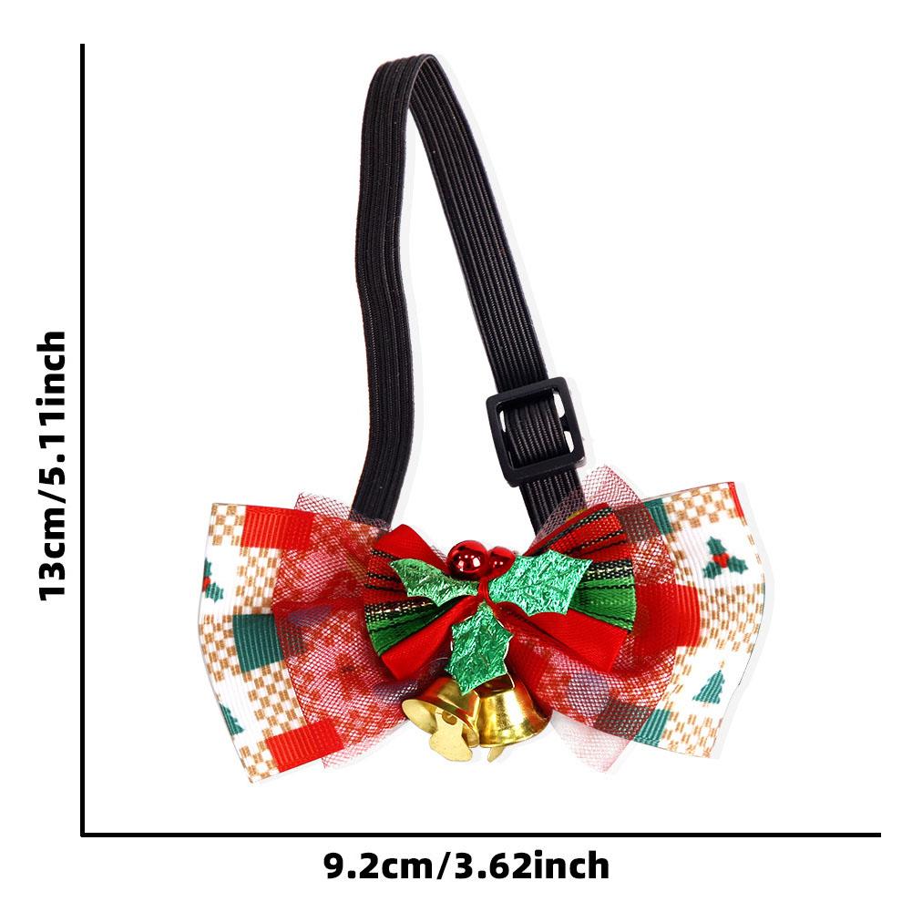 

Рождественские галстуки для домашних животных, регулируемые галстуки-бабочки для собак, аксессуары для ухода за собаками, ошейники для домашних животных, товары для собак 5