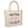 Sac De Plage - PLANETEE - Cochon C'est La Vie - Coton - Imprimé En France - Grande Contenance