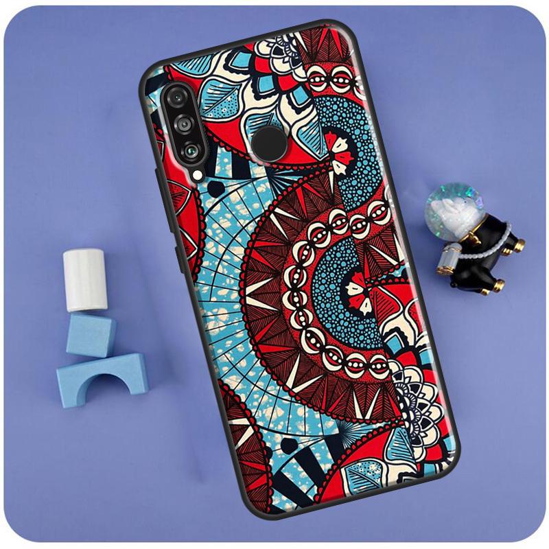 African Wax Print Design For Huawei Nova 10 9 SE 3i 7i 8i 11i 12i Y60 Y61 Y70 Y72 Y73 Y90 Y91 P20 P30 P40 Lite Case