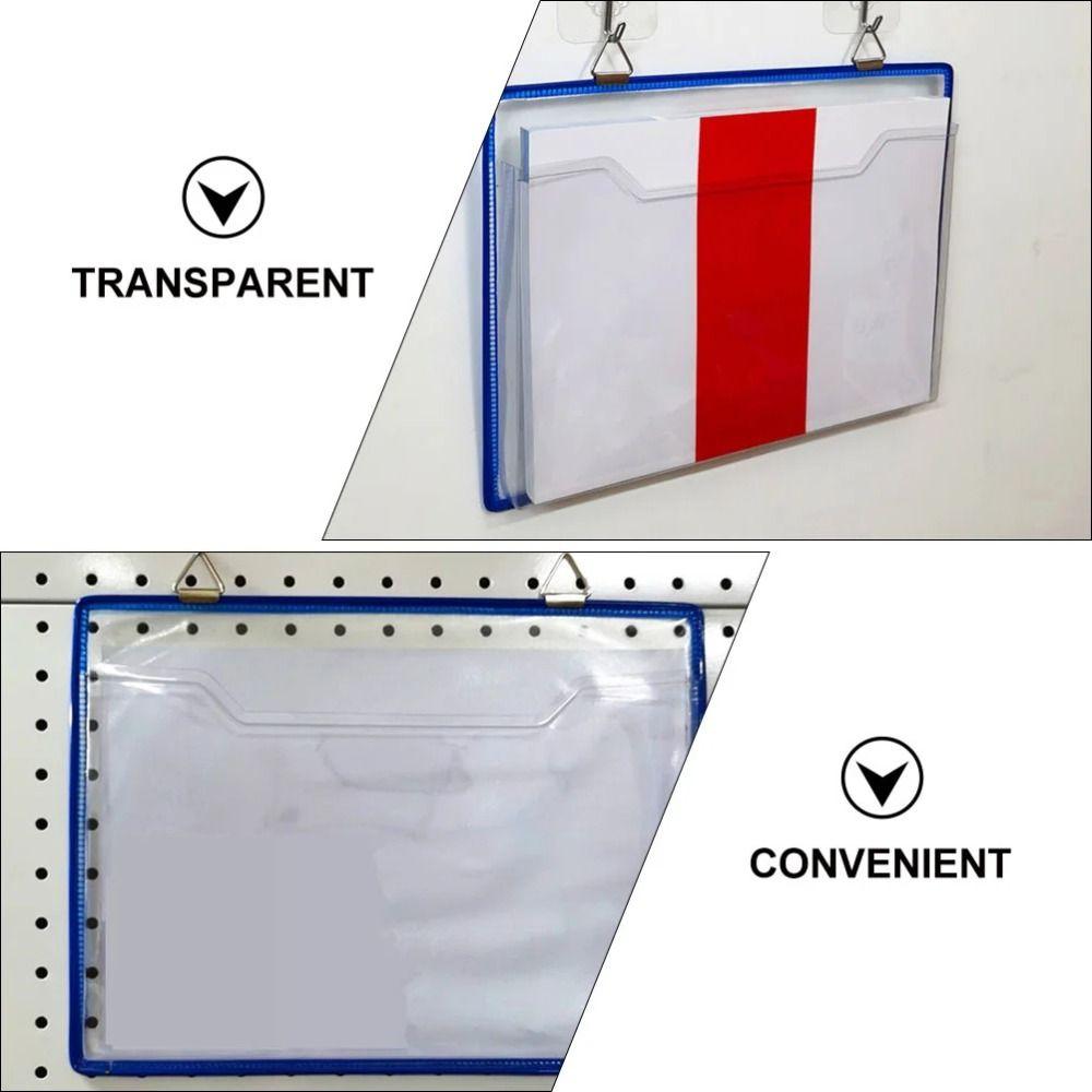 Plastic File Folder Wall Hanging File Storage Case Portable A4 Receipt Organizer  Student