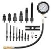 Diesel Engine Compression Tester, 18 Pcs Cylinder Pressure Test Tool Kit, with 0-1000 Psi Gauge and Adapters, Diesel Injector Tester Check Cylinders