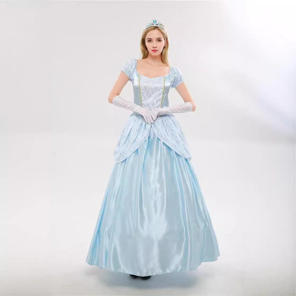 Adult Princ Cosplay Costume Long Hair Elsa Dr loween Par Performance Clothing Fairy T Princ Outfit Ladies
