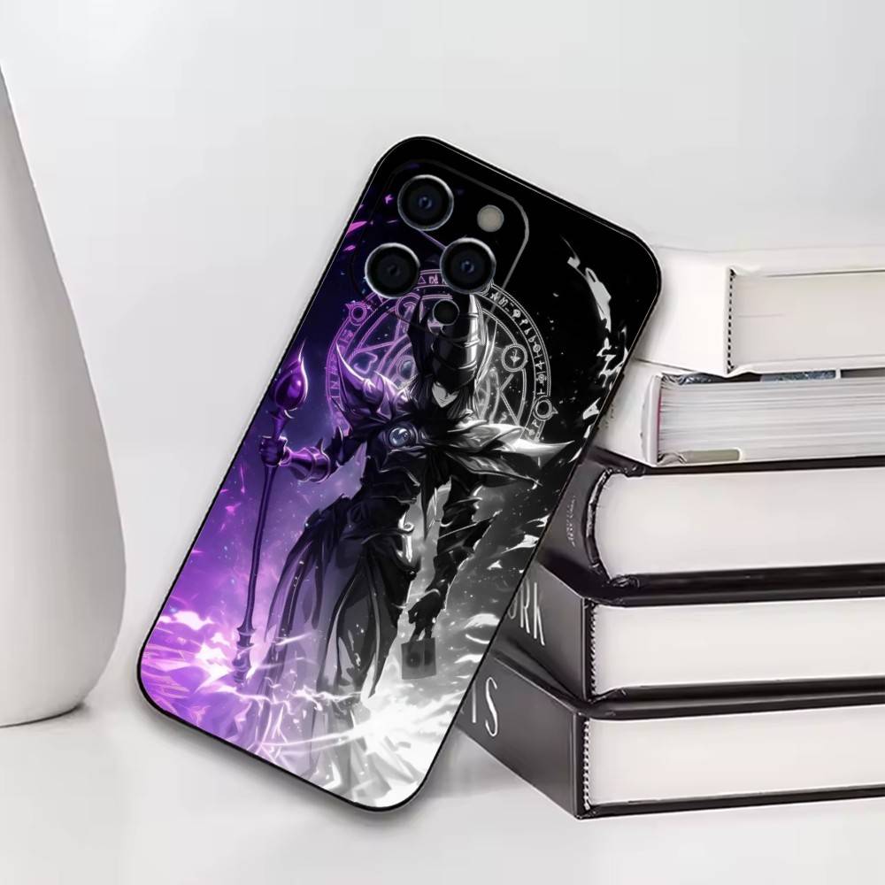 

Yugioh Dark Magician Phone Case For iPhone17,16,15,14,13,12,11 Plus,Pro Others Soft Black Cover iPhone15