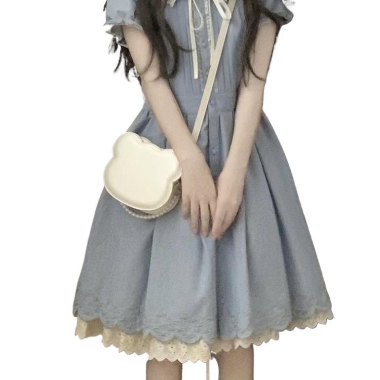 Petite Fairy Princess Lace Doll Collar Dress