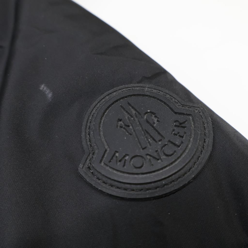 MONCLER [Good condition/Domestic regular/2020 model] MONTCLA Monkura Inside logo embroidered line hooded down jacket Jacket 0 blackUsed