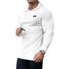 Muscleguys Spring Autumn Mens Running Hooded T-shirts Thin Ribbed Knitted Sports Sweaters Classic Strip Slim Gym Fitness Pullover T Shirts