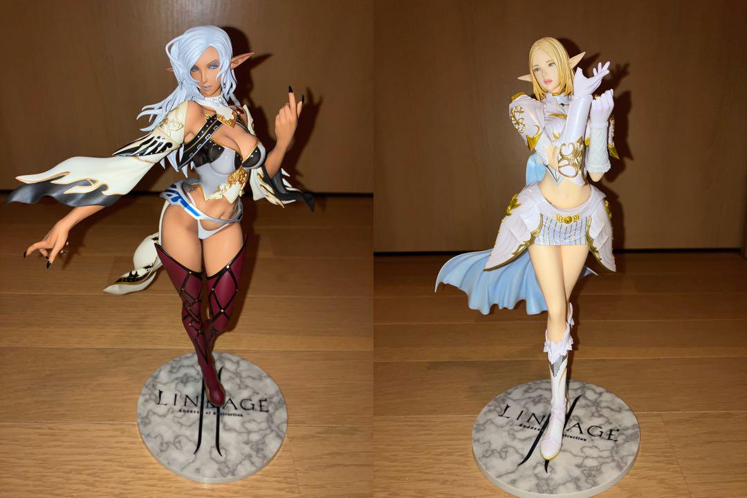 

[Б/У] Фигурки Lineage 2 Эльф Темный Эльф от Max Factory, Набор из 2 штук