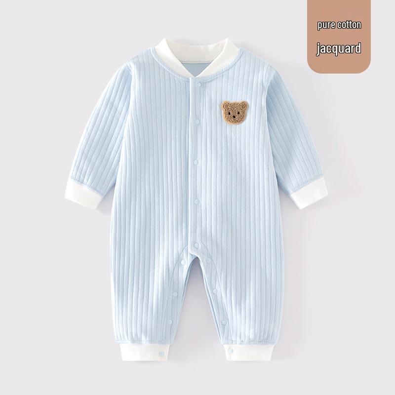 

Всесезонный боди с длинным рукавом для новорожденных - с открытой передней частью, мягкий, бесшовный дизайн для ползания и прогулок. 80cm (Height 73-80cm)