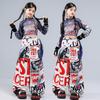 Set di Street Dance American Graffiti per Bambini: Abbigliamento Trendy per Performance Hip Hop e Jazz