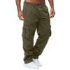 Men's Casual Multi Pocket Loose Straight Leg Workwear Pants