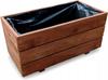 Wooden Garden Flowerpot, Walnut, 60X30X29 D26