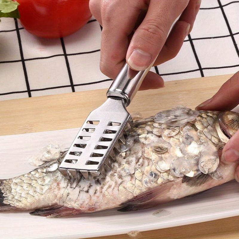 1PC Stainless Steel Fish Scale Knife Scale Scraper Sawtooth Scraping Boning Filleting Cut Scrape Dig Maw Knife